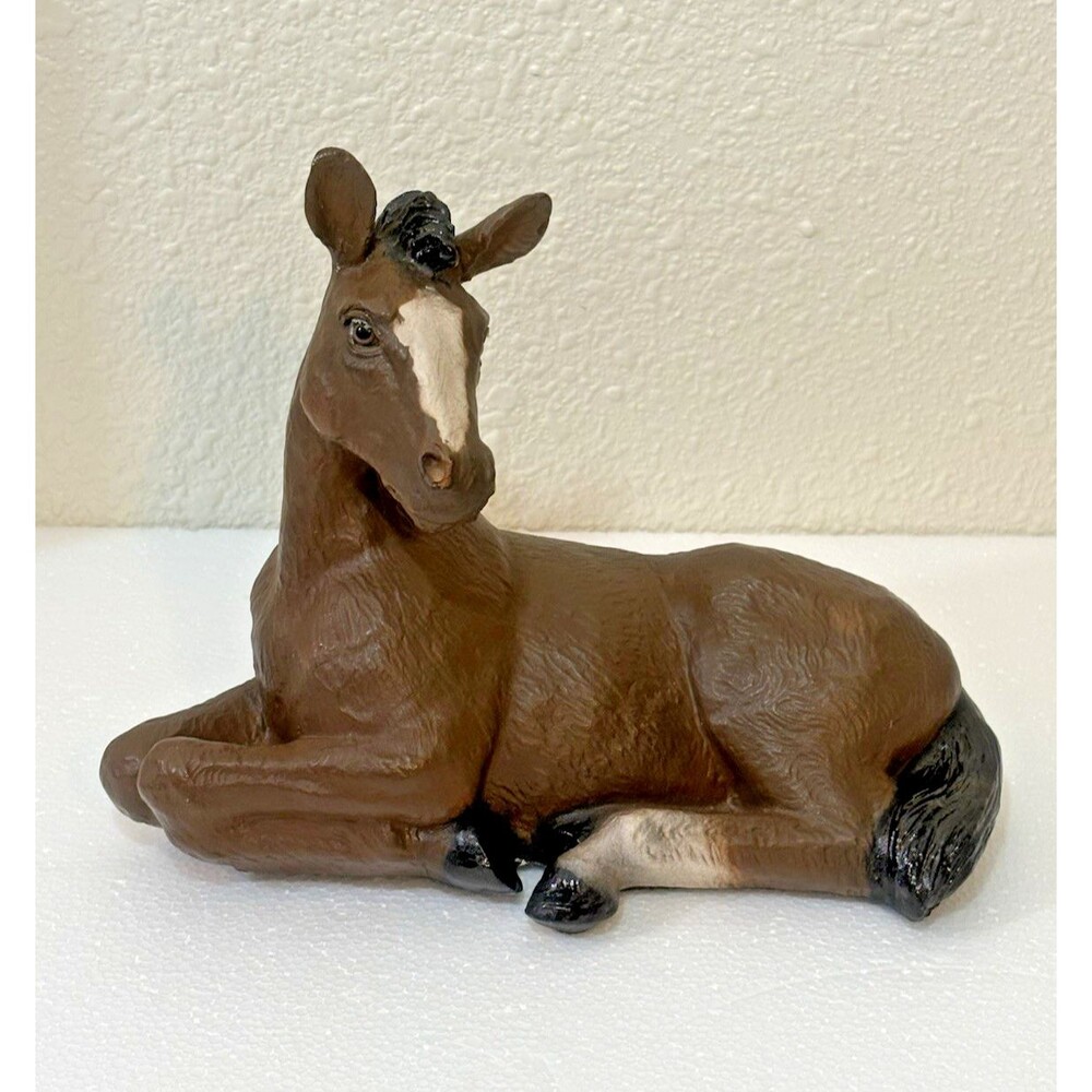 Vintage 1988 Universal Statuary Corp Resin Horse Foal Figurine